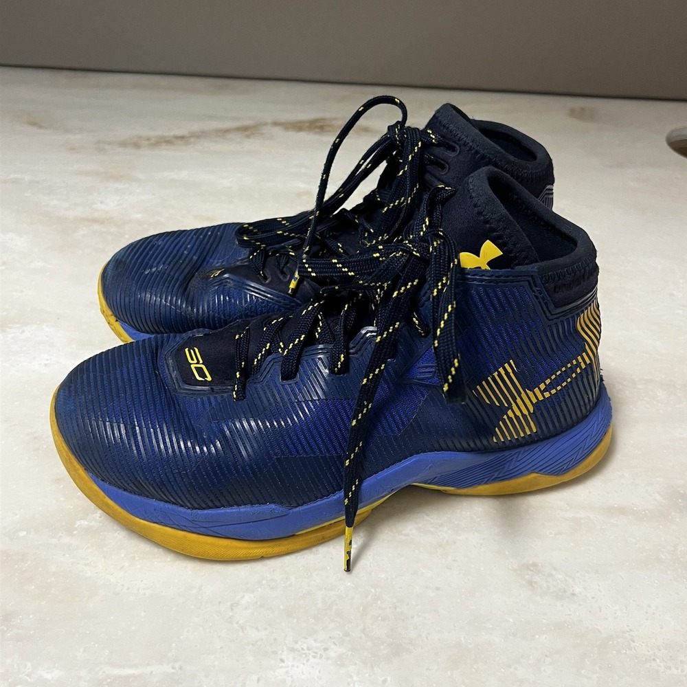 Under Armour "Dub Nation" Stephen Curry Basketball Shoes, Kids Size 3.5Y - Picture 8 of 10
